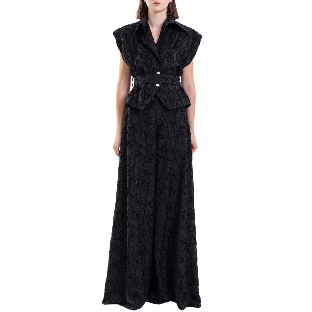 SAIID KOBEISY Textured Top And Wide Pants